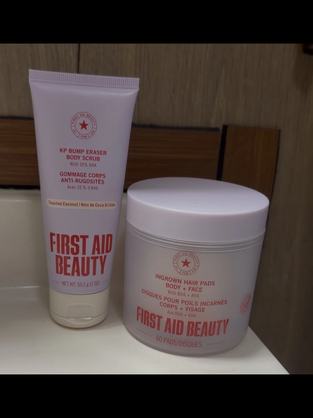 First Aid Beauty KP Bump Eraser Body Scrub - Light Pink Tube